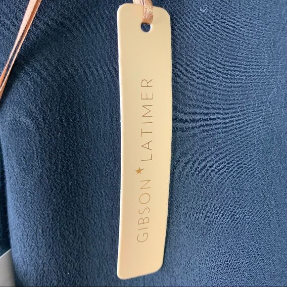 Gibson Latimer Silky Long Sleeve Dress Blouse S NWT - Picture 4 of 6